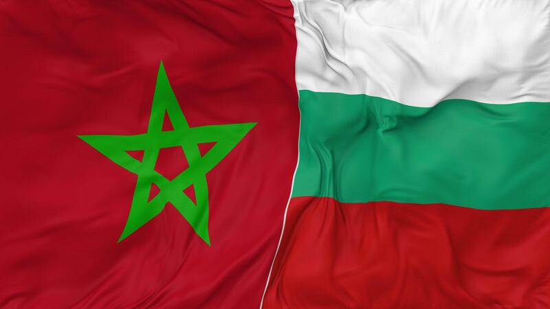 bulgaria-and-morocco flags